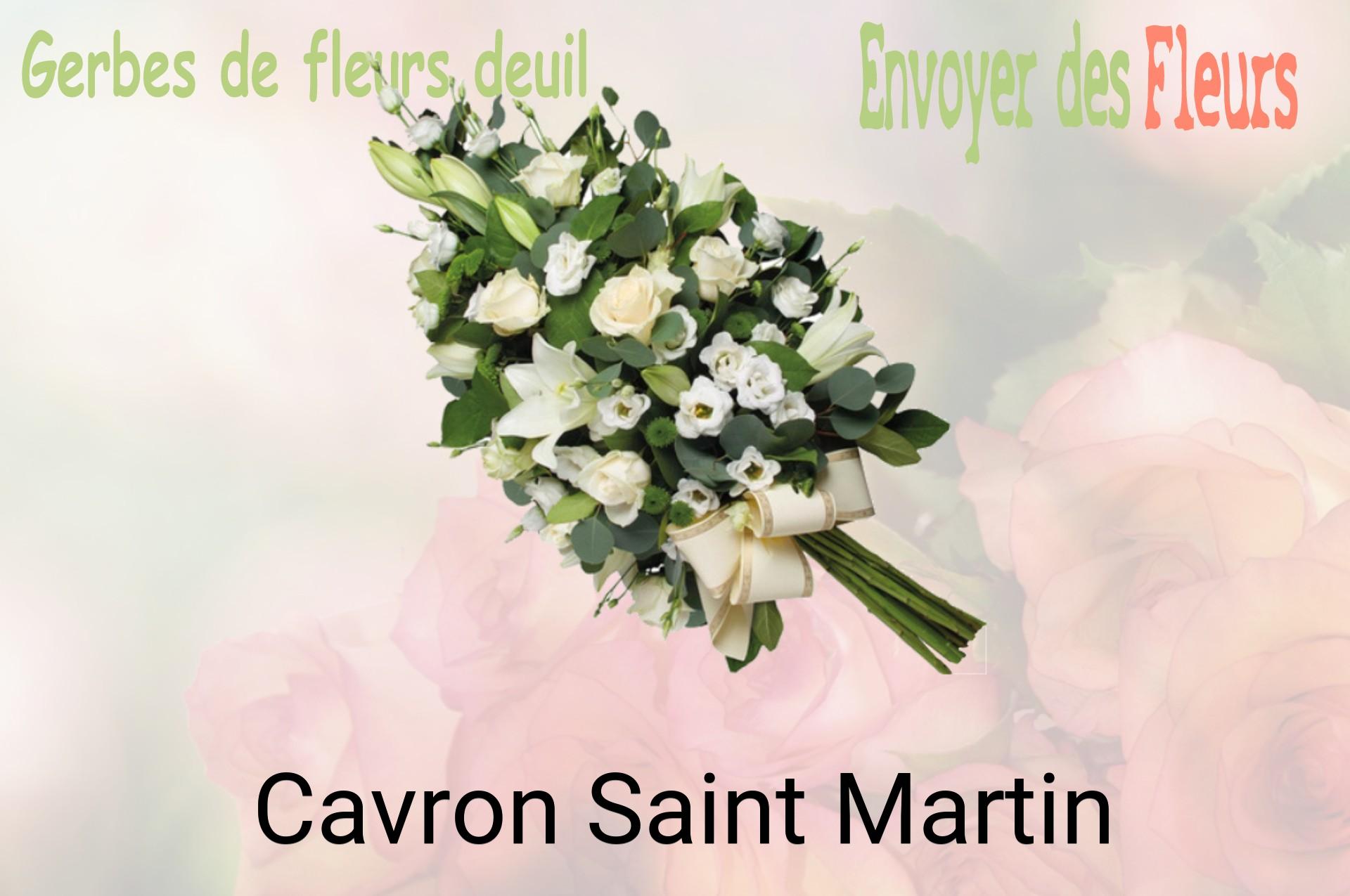 Gerbe de fleurs de deuil livrée à Cavron-Saint-Martin